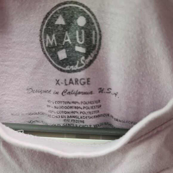 Maui And Sons Womens T-Shirt Multicolor Size X-Large Cotton Blend Graphic - Picture 5 of 12
